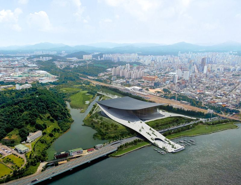 울산 세계적 공연장 디자인 공모 작품. 비야케 잉겔스 그룹