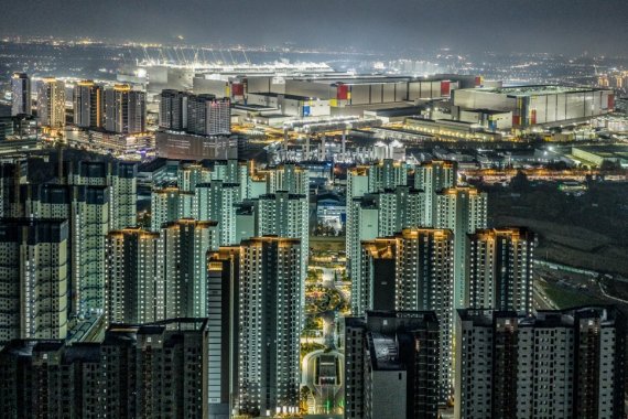 가재지구에서 입주 예정인 '지제역 반도체밸리 풍경채 어바니티' 전경