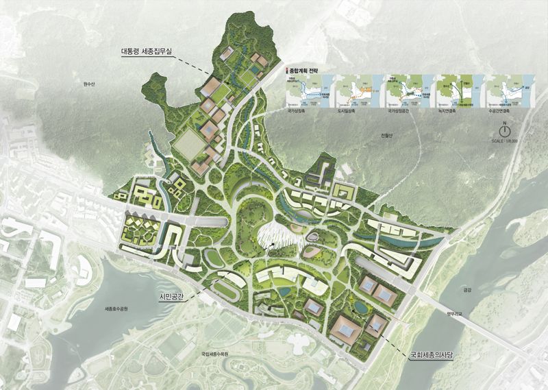 국가상징구역 종합계획도. 국토부 제공