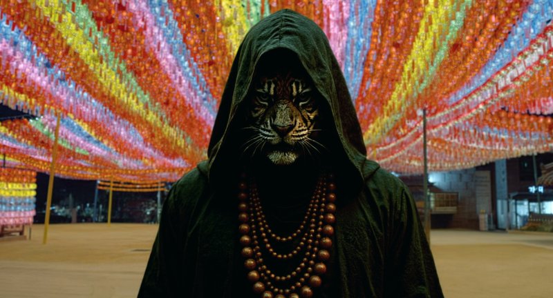 AI 활용 장편 영화 '중간계' 속 한 장면. 포엔터테인먼트 제공