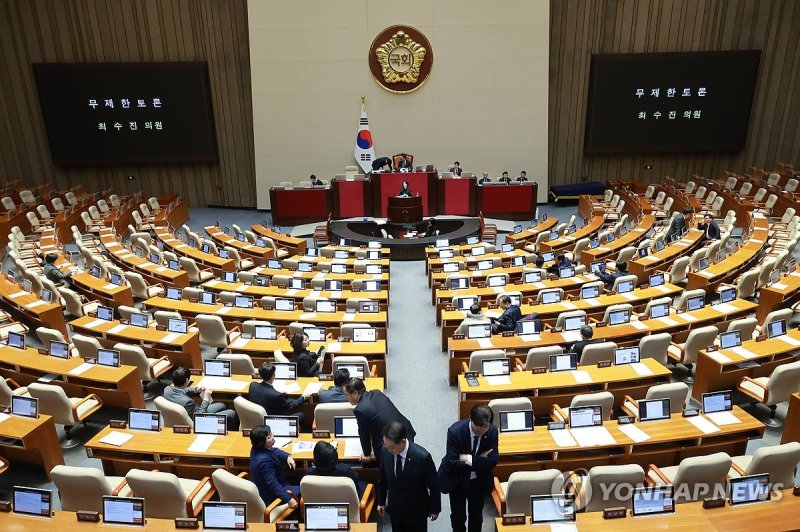 국민의힘 최수진 의원, 정보통신망법 필리버스터 시작 (출처=연합뉴스)