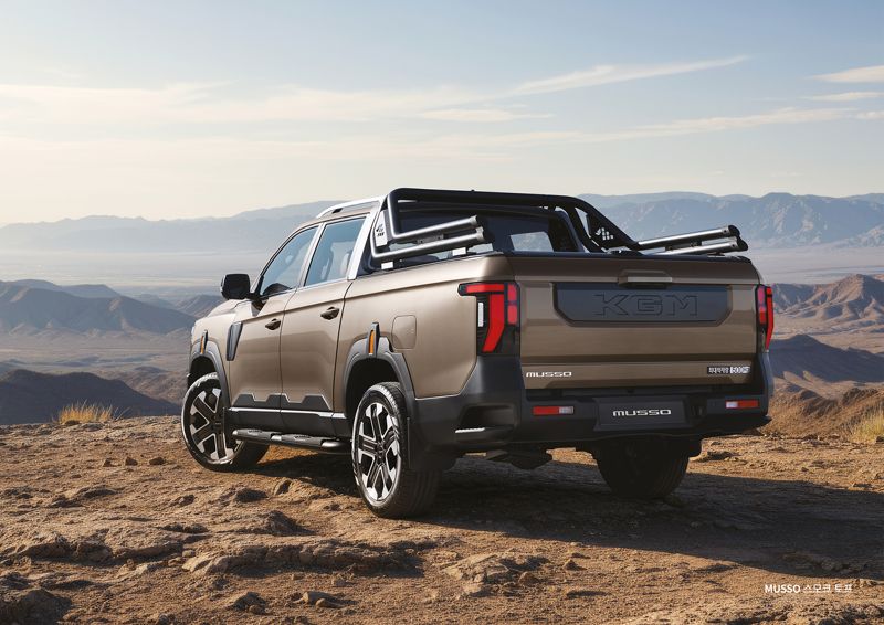 KGM의 차세대 플래그십 픽업 '무쏘'. KG모빌리티 제공.