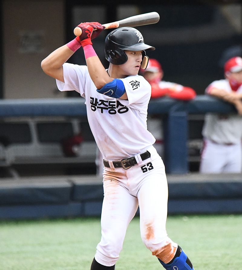 김도영 광주동성고 시절 모습.사진=전상일 기자