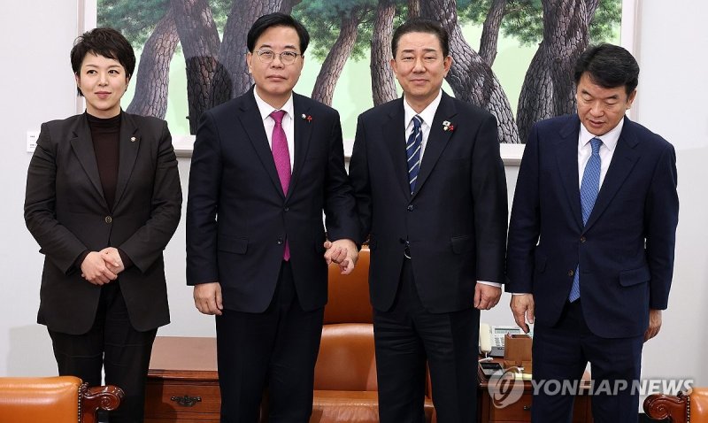 페가수스 카지노 원내대표 회동 (출처=연합뉴스)