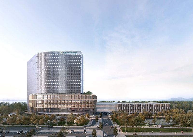 29일 착공한 서울아산청라병원 조감도. 인천시 제공.