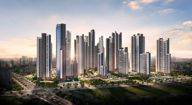 인천 금송구역 주택재개발 정비사업 투시도. BS한양 제공