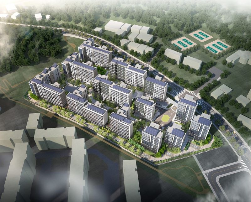 김포고촌2 A1블록 단지조감도. LH 제공