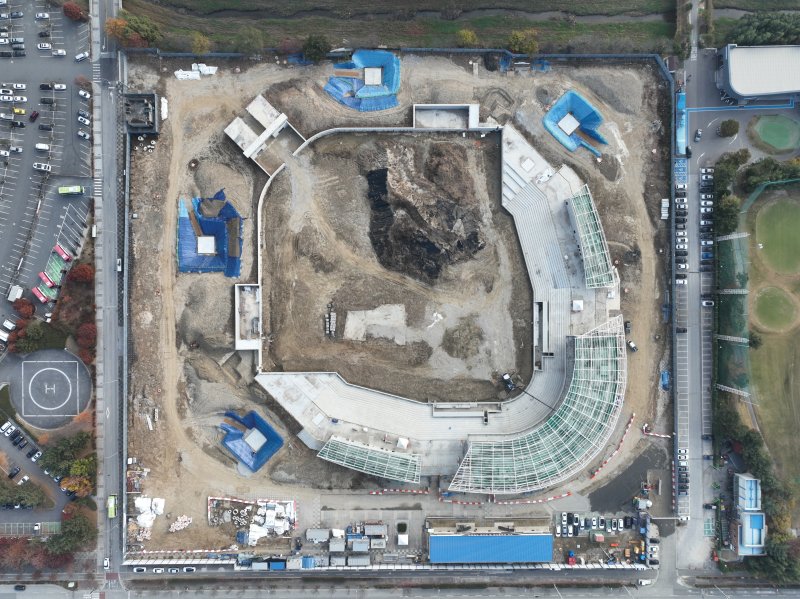 전북 전주에 건설되고 있는 야구장. 전주시 제공