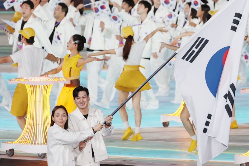 2026년 9월엔 아이치·나고야 하계 아시안게임이 열린다. 사진은 2023년 항저우 아시안게임 개회식 당시의 모습./ 뉴스1 DB ⓒ News1 민경석 기자