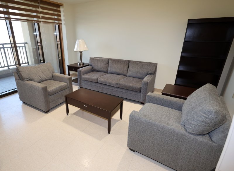 [평택=뉴시스] 배훈식 기자 = 지난달 17일 오후 경기 평택시 세계 최대의 미군 해외기지인 캠프 험프리스 주한 미군 가족 숙소 거실 모습. 2025.12.17. dahora83@newsis.com