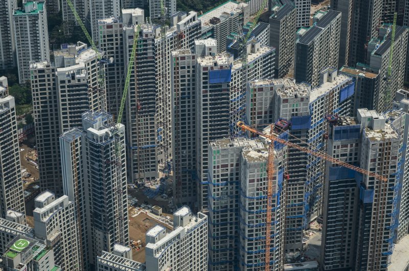 서울의 한 아파트 공사현장 모습. 뉴시스 자료사진.