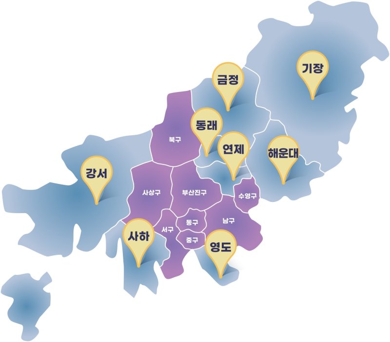 부산 달빛어린이병원 위치도. 부산시 제공