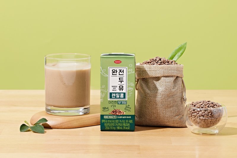 [서울=뉴시스] 한미사이언스 '완전두유 더진한 렌틸콩 무가당' (사진=한미사이언스 제공) 2026.1.1. photo@newsis.com *재판매 및 DB 금지