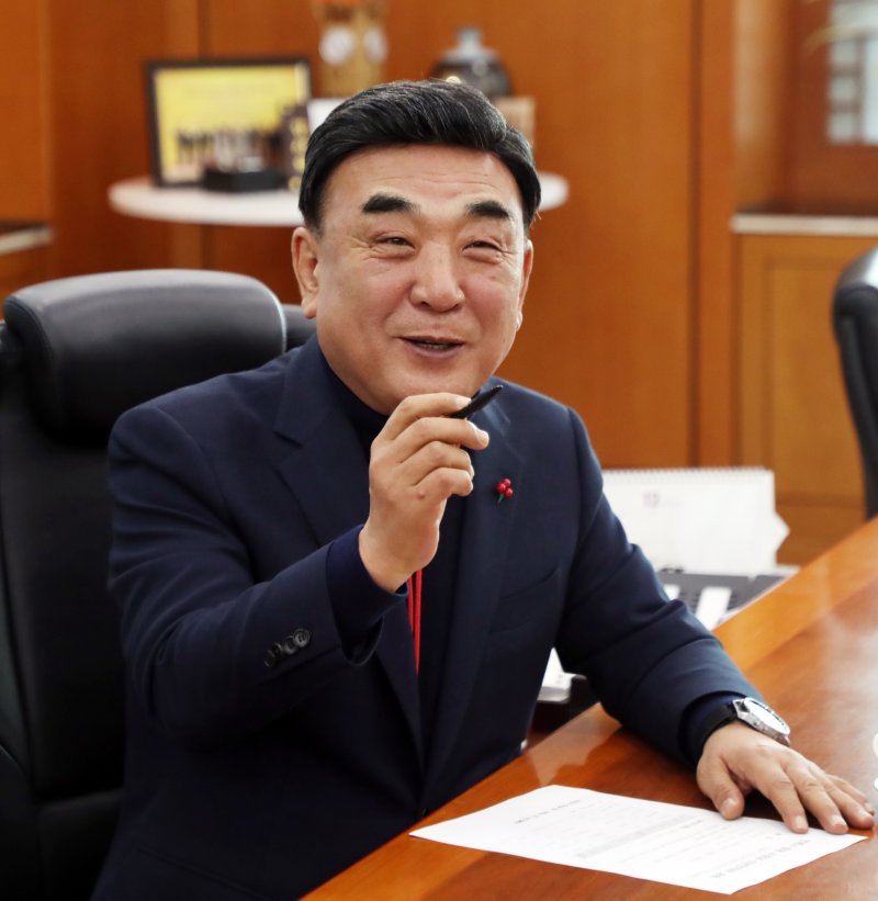 김두겸 울산시장이 30일 시청 접견실에서 신년 인터뷰를 하고 있다. 2025.12.30/뉴스1 ⓒ News1 조민주 기자