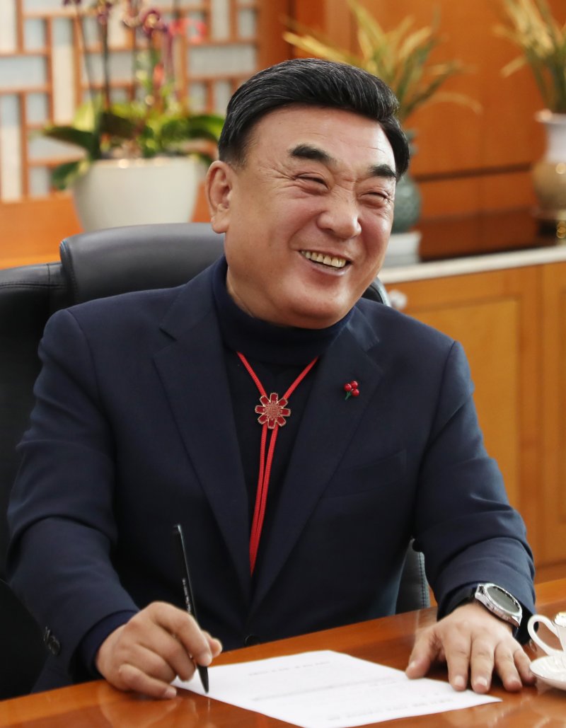 김두겸 울산시장이 30일 시청 접견실에서 신년 인터뷰를 하고 있다. 2025.12.30/뉴스1 ⓒ News1 조민주 기자