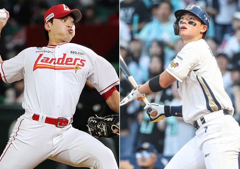 2002년생 말띠 선수 SSG 랜더스 조병현, NC 다이노스 김주원(오른쪽) (출처=연합뉴스)