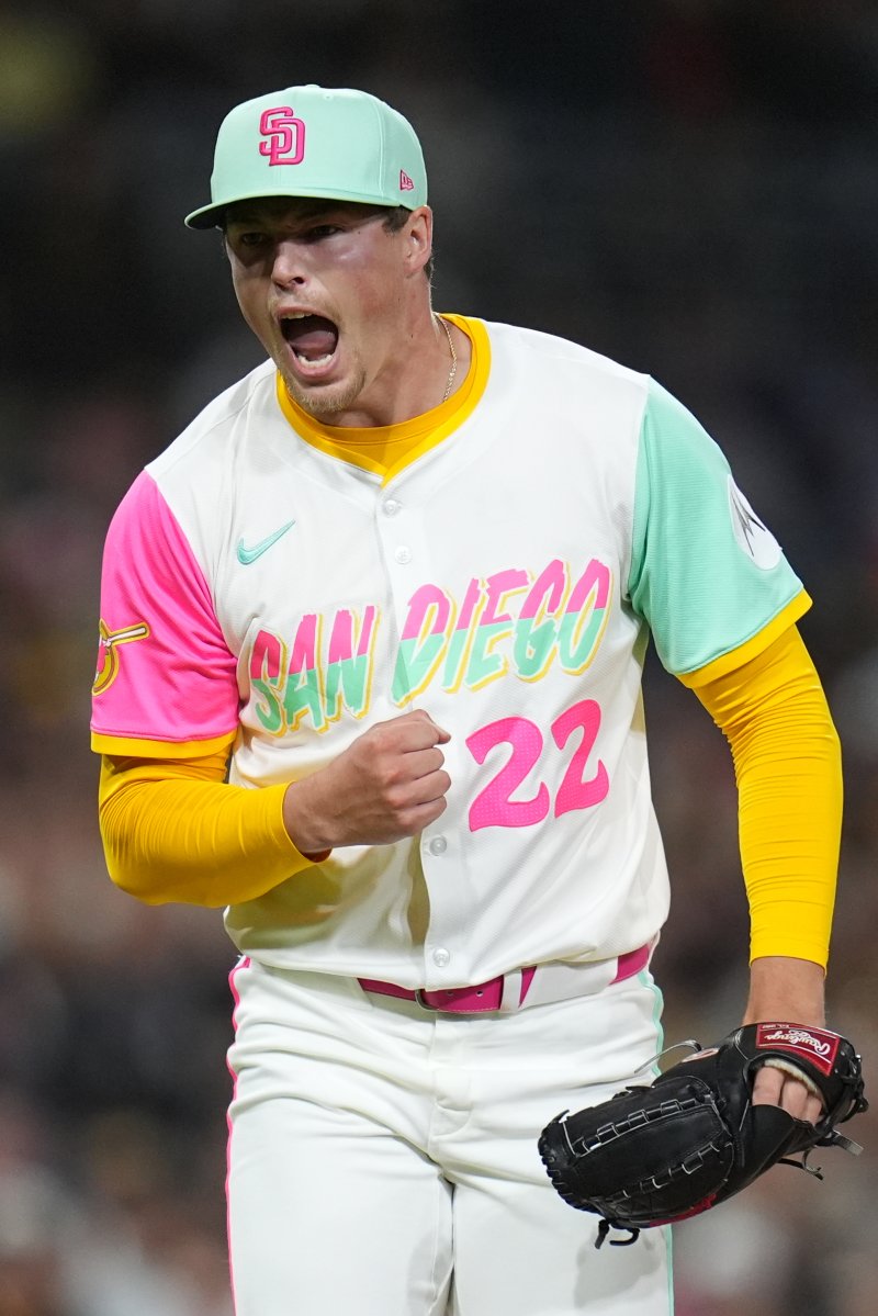 [샌디에이고=AP/뉴시스] 메이저리그(MLB) 샌디에이고 파드리스의 메이슨 밀러. 2025.09.27