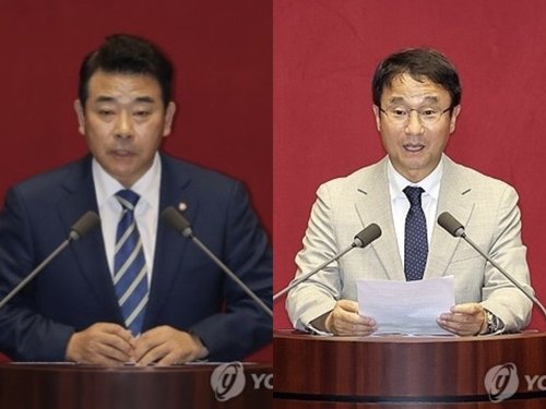 (왼쪽부터) 더불어민주당 박정 의원, 한병도 의원 (출처=연합뉴스)