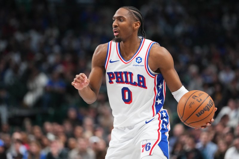 [댈러스=AP/뉴시스] 미국프로농구(NBA) 필라델피아 세븐티식서스의 타이리스 맥시. 2026.01.01.