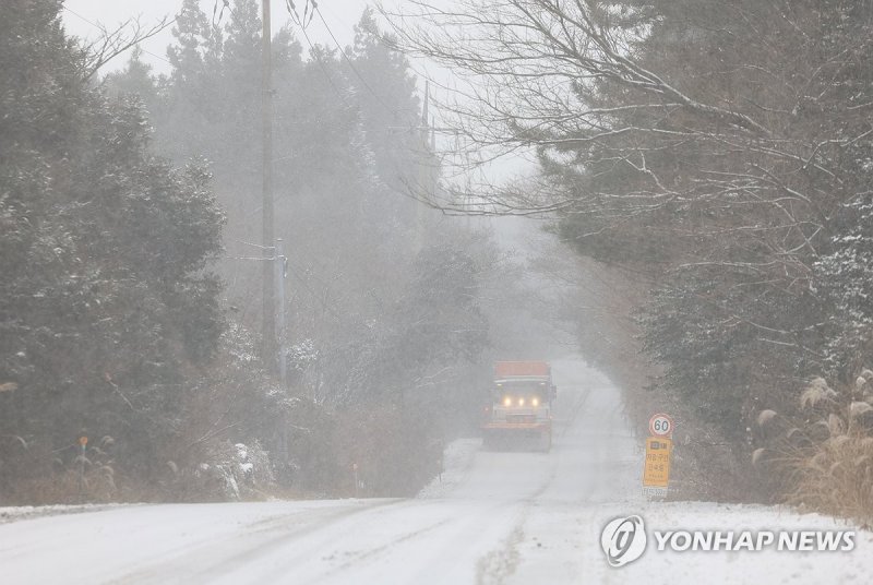 대설특보 내려진 제주 (출처=연합뉴스)