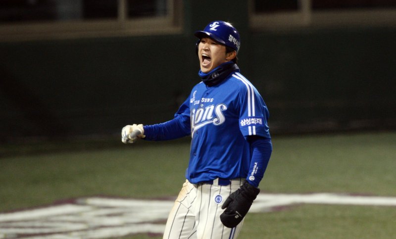 박해민은 2014년 삼성 라이온즈 통합 우승에 힘을 보탰다. /뉴스1 ⓒ News1 허경 기자