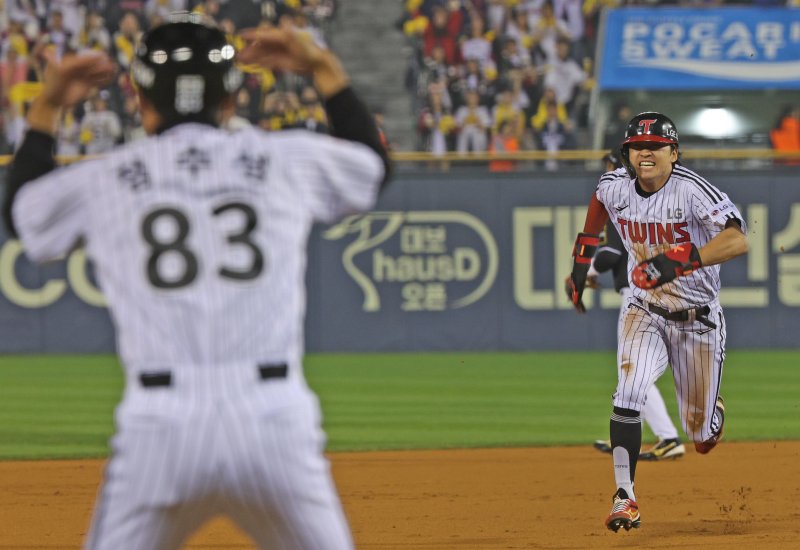 박해민의 베이스러닝. /뉴스1 ⓒ News1 장수영 기자
