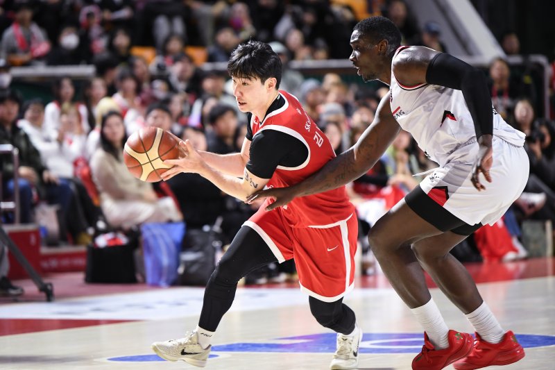 [서울=뉴시스] 프로농구 서울 SK의 김낙현. (사진=KBL 제공) *재판매 및 DB 금지