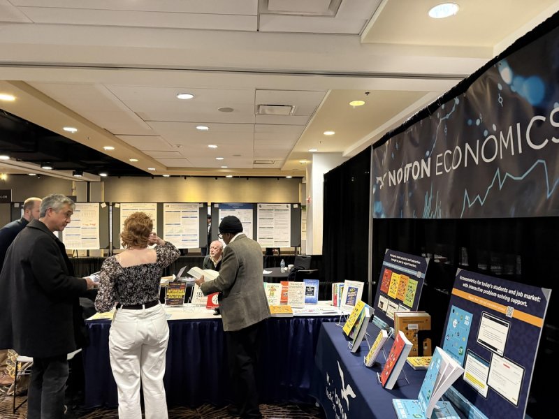 전미경제학회 전시부스 (출처=연합뉴스)