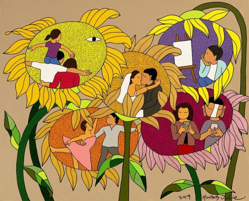 갤러리서림, 황주리 해바라기의 비명(박용철의 ‘연애’) *재판매 및 DB 금지