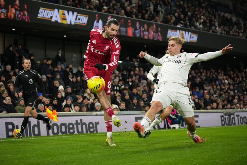[런던=AP/뉴시스] 잉글랜드 프로축구 프리미어리그(EPL) 리버풀과 풀럼의 2025~2026시즌 EPL 20라운드 장면. 2026.01.04.