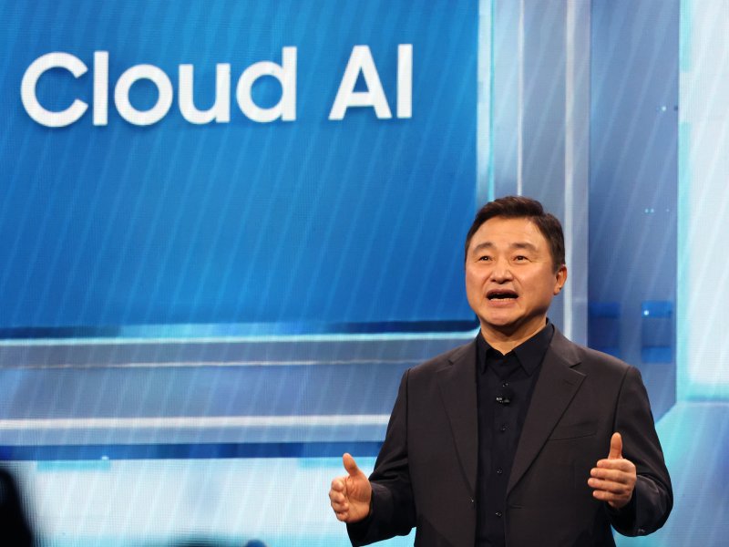 노태문 삼성전자 대표이사 사장이 4일(현지시간) 미국 라스베이거스 윈 호텔에서 열린 CES 2026 '더 퍼스트룩' 프레스 콘퍼런스에서 연설을 하고 있다. ⓒ News1 황기선 기자