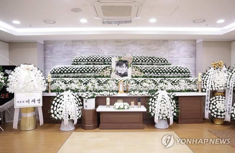 서울성모병원에 마련된 안성기 빈소 (출처=연합뉴스)