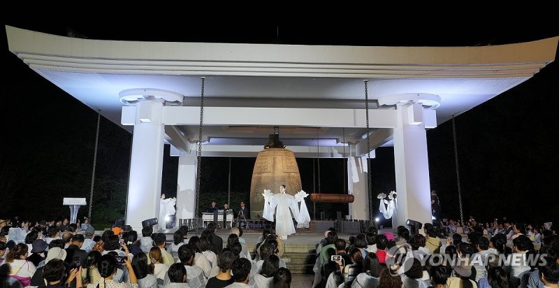 국립경주박물관 성덕대왕신종 타음조사 공개회 (출처=연합뉴스)