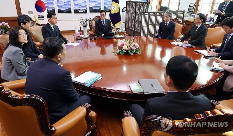 국민투표법 개정 간담회 갖는 우원식 국회의장 (출처=연합뉴스)