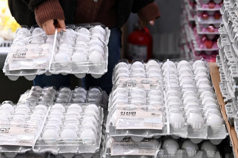 [오산=뉴시스] 김종택기자 = 백색란인 미국산 계란. 2021.01.28. jtk@newsis.com