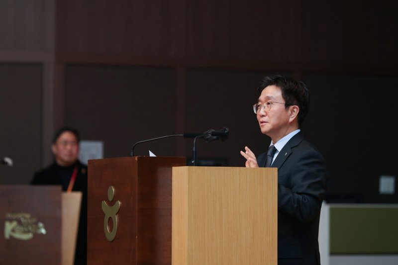 7일 강원 원주시 세계로 한국관광공사 본사에서 열린 박성혁 사장 취임식 *재판매 및 DB 금지