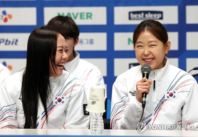 질문 답하는 김민선 (출처=연합뉴스)