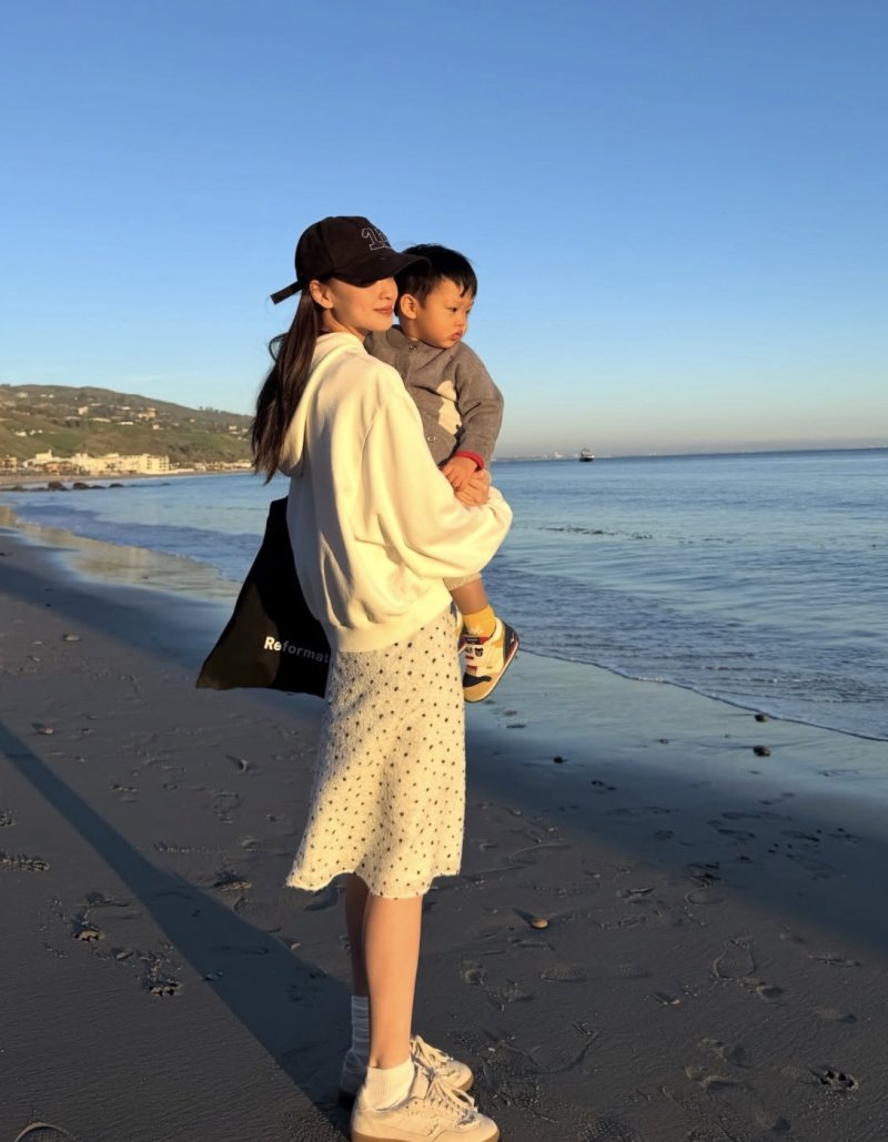 '금융인♥' 손연재, 2세 아들 보고 뿌듯 "30분은 거뜬"