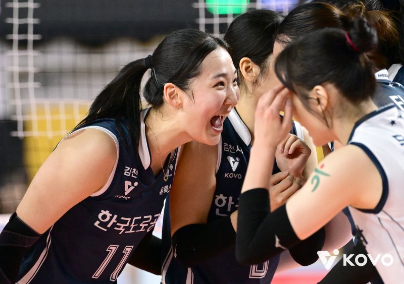 한국도로공사가 현대건설을 3-0으로 이겼다.(KOVO제공)