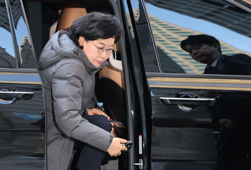 이혜훈 초대 기획예산처 장관 후보자가 8일 오전 서울 중구 예금보험공사에 마련된 인사청문회 준비 사무실로 출근하고 있다. 2026.1.8/뉴스1 ⓒ News1 오대일 기자