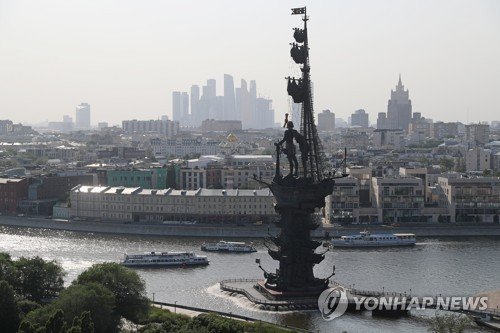 모스크바에 있는 표트르 대제 동상 (출처=연합뉴스)