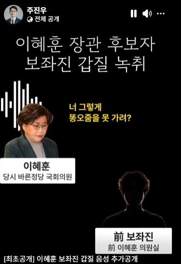 주진우 의원 페이스북 (출처=연합뉴스)