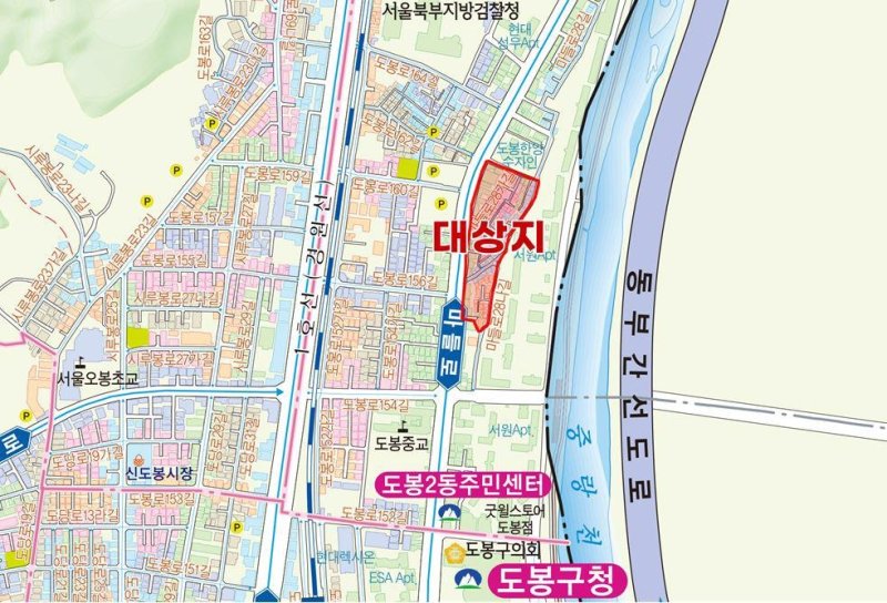 도봉제2구역 주택재개발사업 위치도 (출처=연합뉴스)