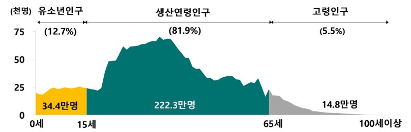 연령별 이주배경인구 (출처=연합뉴스)