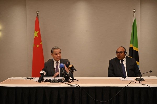 중국·탄자니아 외교장관 공동 기자회견 (출처=연합뉴스)