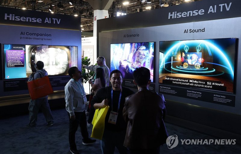 AI TV 시장 도전하는 하이센스 (출처=연합뉴스)