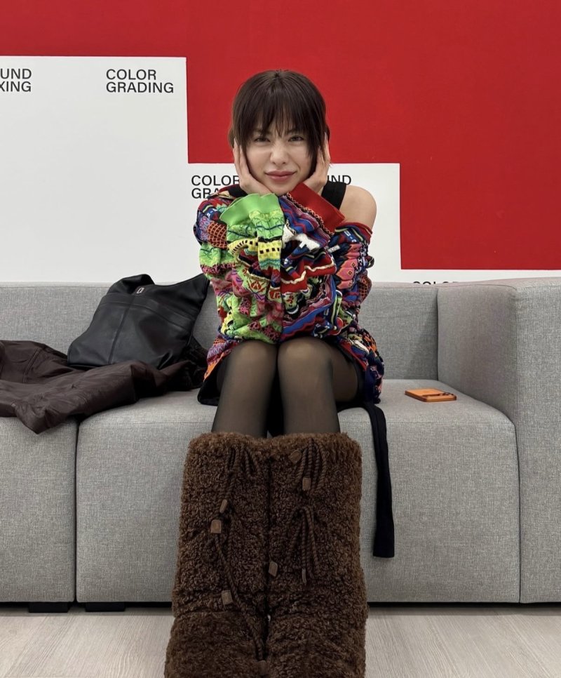 나나, 단발 변신…감각적 겨울 패션 완성 [N샷]