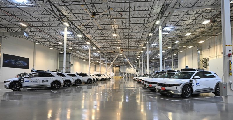 8일(현지시간) 미국 라스베이거스 모셔널 테크니컬 센터에 아이오닉 5 로보택시가 있는 모습. 사진=현대차그룹