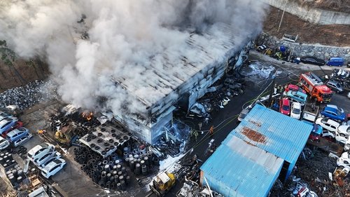 화재 현장 (출처=연합뉴스)