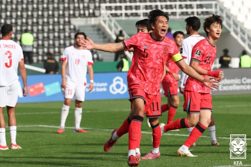 한국 남자 23세 이하(U-23) 축구대표팀의 이현용.대한축구협회